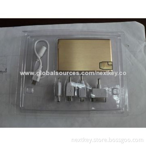 1,000mAh Portable Power Station for iPhone with U-disk Function, 5V/1,000mA Output
